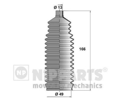 Пыльник рулевого механизма NIPPARTS J2840900