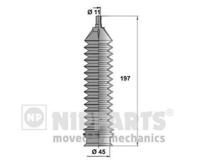 Пильник рульового керування NIPPARTS J2840902