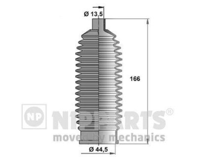 Пыльник рулевого управления NIPPARTS J2841014