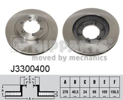 Тормозные диски NIPPARTS J3300400