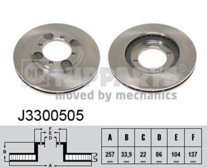 Тормозные диски NIPPARTS J3300505