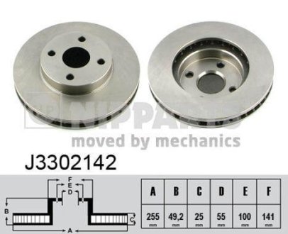 Тормозные диски NIPPARTS J3302142