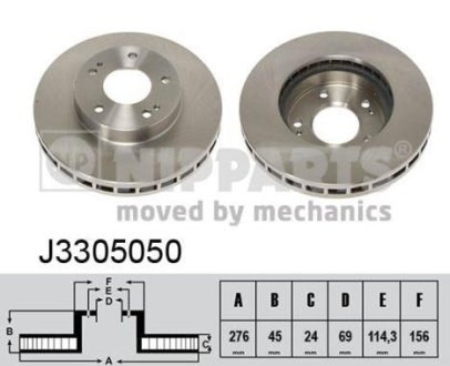 Тормозные диски NIPPARTS J3305050