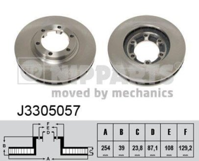 Тормозные диски NIPPARTS J3305057