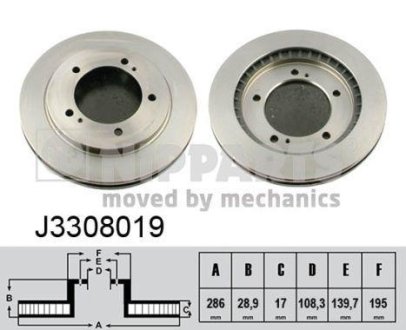 Тормозные диски NIPPARTS J3308019