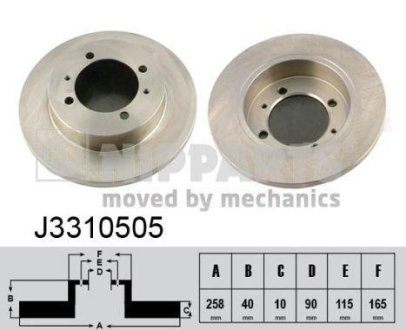 Тормозные диски ZN NIPPARTS J3310505