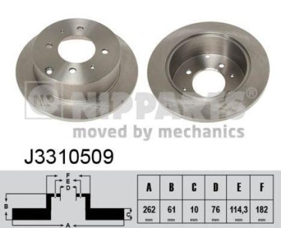 Тормозной диск NIPPARTS J3310509