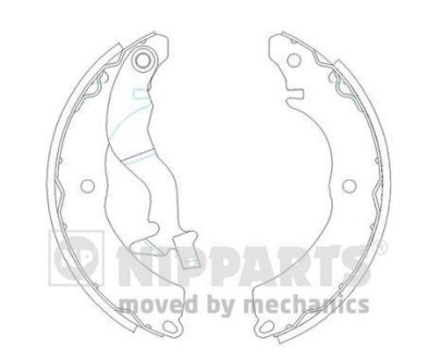 Тормозные колодки барабанные NIPPARTS J3505038