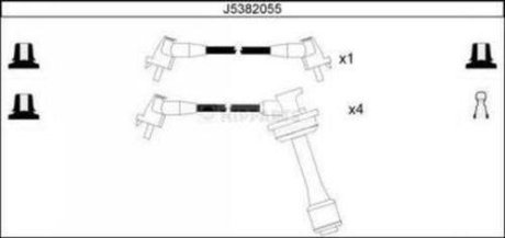 Комплект кабелей высоковольтных NIPPARTS J5382055