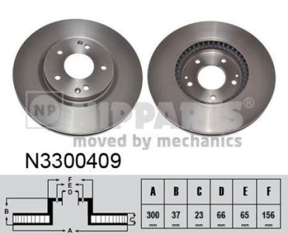 Гальмiвнi диски NIPPARTS N3300409