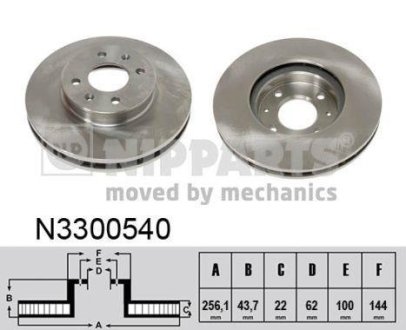 Тормозной диск NIPPARTS N3300540