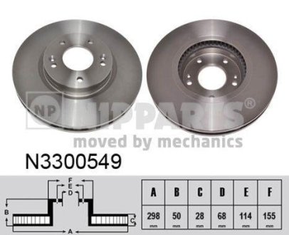 Тормозные диски NIPPARTS N3300549