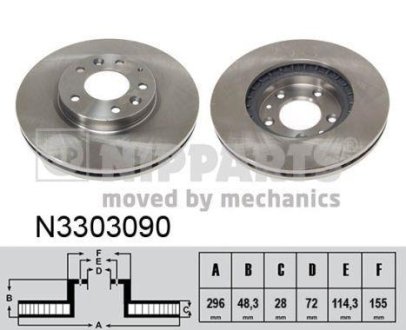 Тормозные диски NIPPARTS N3303090