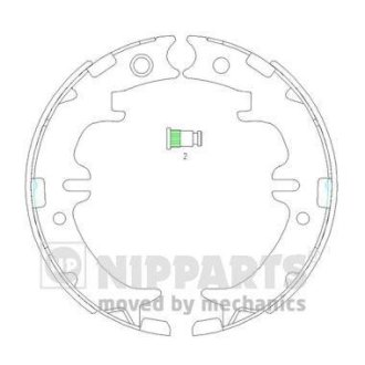 Тормозные колодки барабанные NIPPARTS N3502083