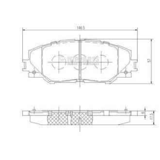 Тормозные колодки NIPPARTS N3602138