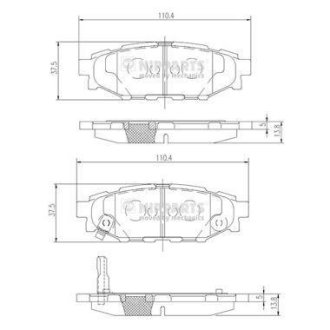 Тормозные колодки дисковые NIPPARTS N3617004