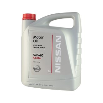 Масло моторное 5W40 SL/CF (5 Liter) NISSAN KE90090042