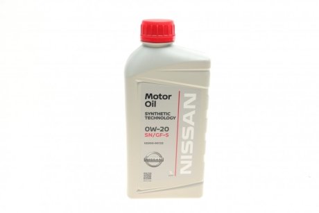 Олива моторна 0W20 (5 Liter) КЕ90090133 NISSAN KE90090133