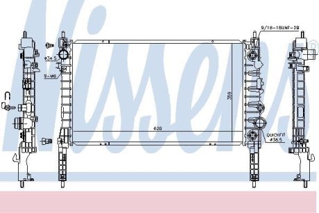 Радіатор охолодження First Fit NISSENS 606053