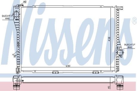 Радиатор охлаждения NISSENS 60754A