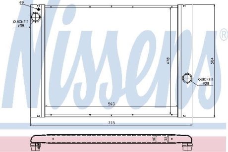 Радиатор NISSENS 60764