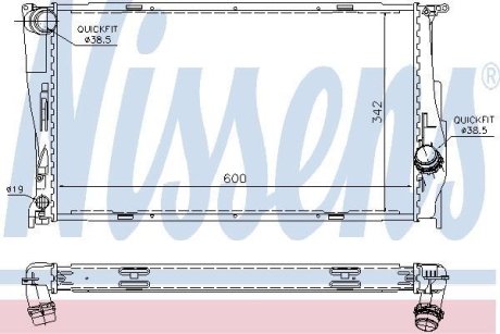 Радиатор NISSENS 60785A