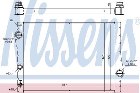 Радиатор NISSENS 60823