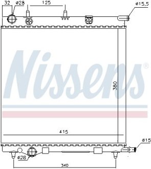 Радиатор NISSENS 61284