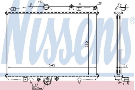 Радиатор NISSENS 61292A