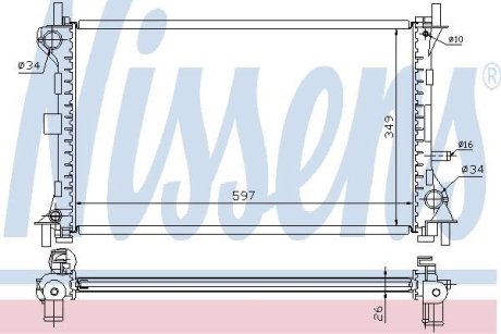 Радиатор NISSENS 62073A