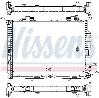 Радиатор NISSENS 62611A