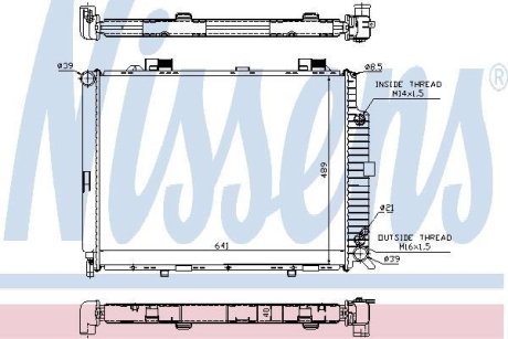 Радиатор NISSENS 62689A