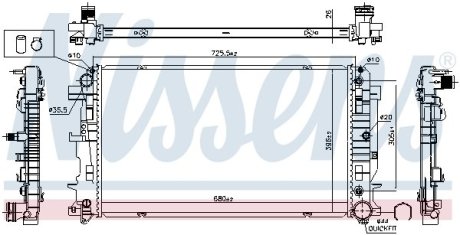 Радиатор NISSENS 627062