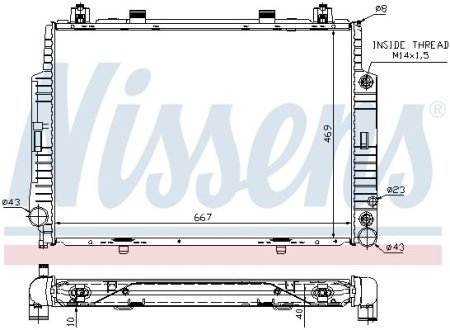 Радиатор NISSENS 62716A