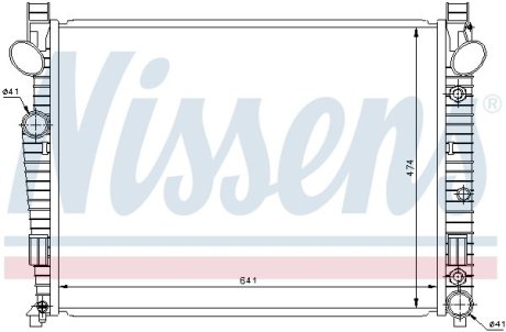 Радиатор охлаждения NISSENS 62772