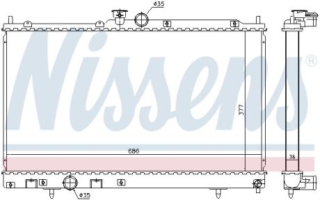 Радиатор NISSENS 628956