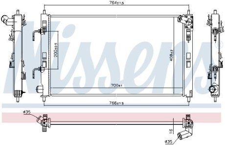 Радиатор NISSENS 628979