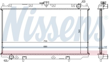 Радиатор NISSENS 62927A