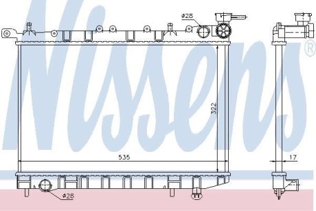 Радиатор NISSENS 62949