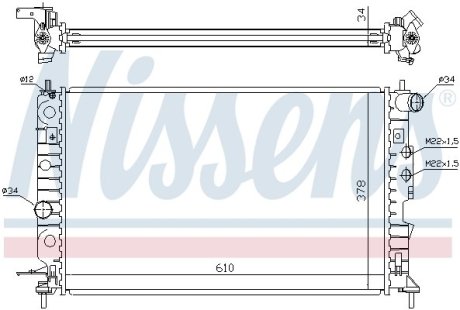 Радиатор системы охлаждения NISSENS 630121