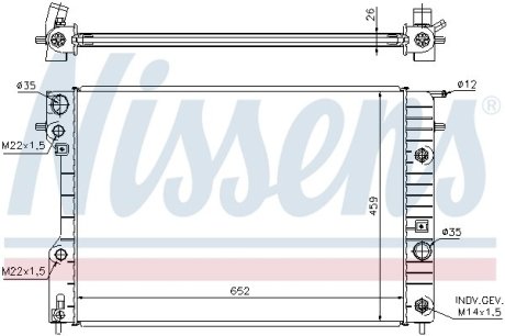 Радиатор NISSENS 63072A