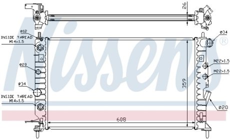 Радиатор NISSENS 63078