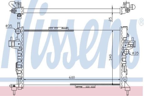 Радіатор охолоджування NISSENS 63094