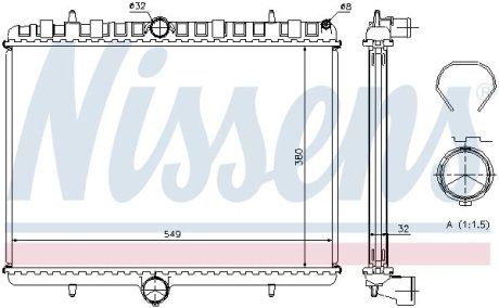 Радиатор NISSENS 63621A