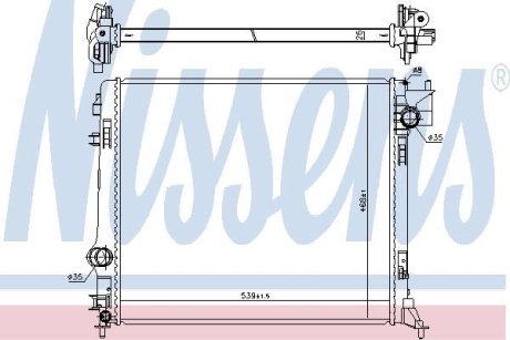Радиатор охлаждения NISSENS 637665