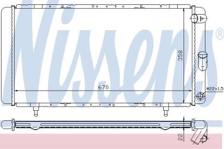 Радіатор NISSENS 63911A