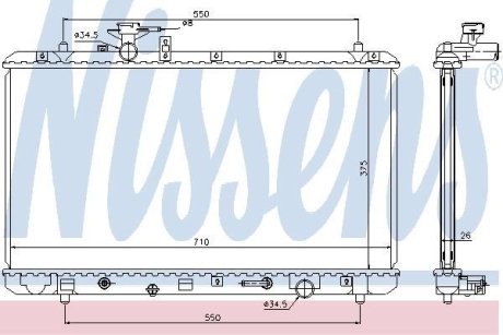 Радіатор NISSENS 64205