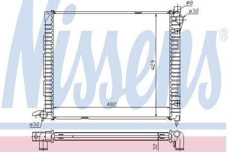 Радиатор NISSENS 64300A