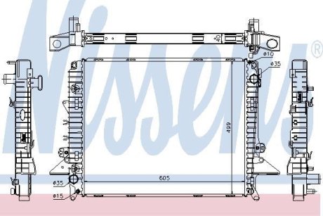 Радіатор охолоджування NISSENS 64321A