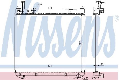 Радиатор NISSENS 64649A